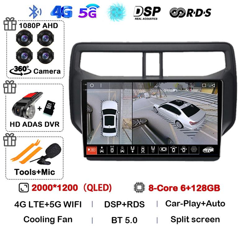 Автомагнитола Android 14 для Toyota Rush Daihatsu Terios 2017 2018 2019 2020 Мультимедиа GPS Навигация Стерео Плеер Головное Устройство