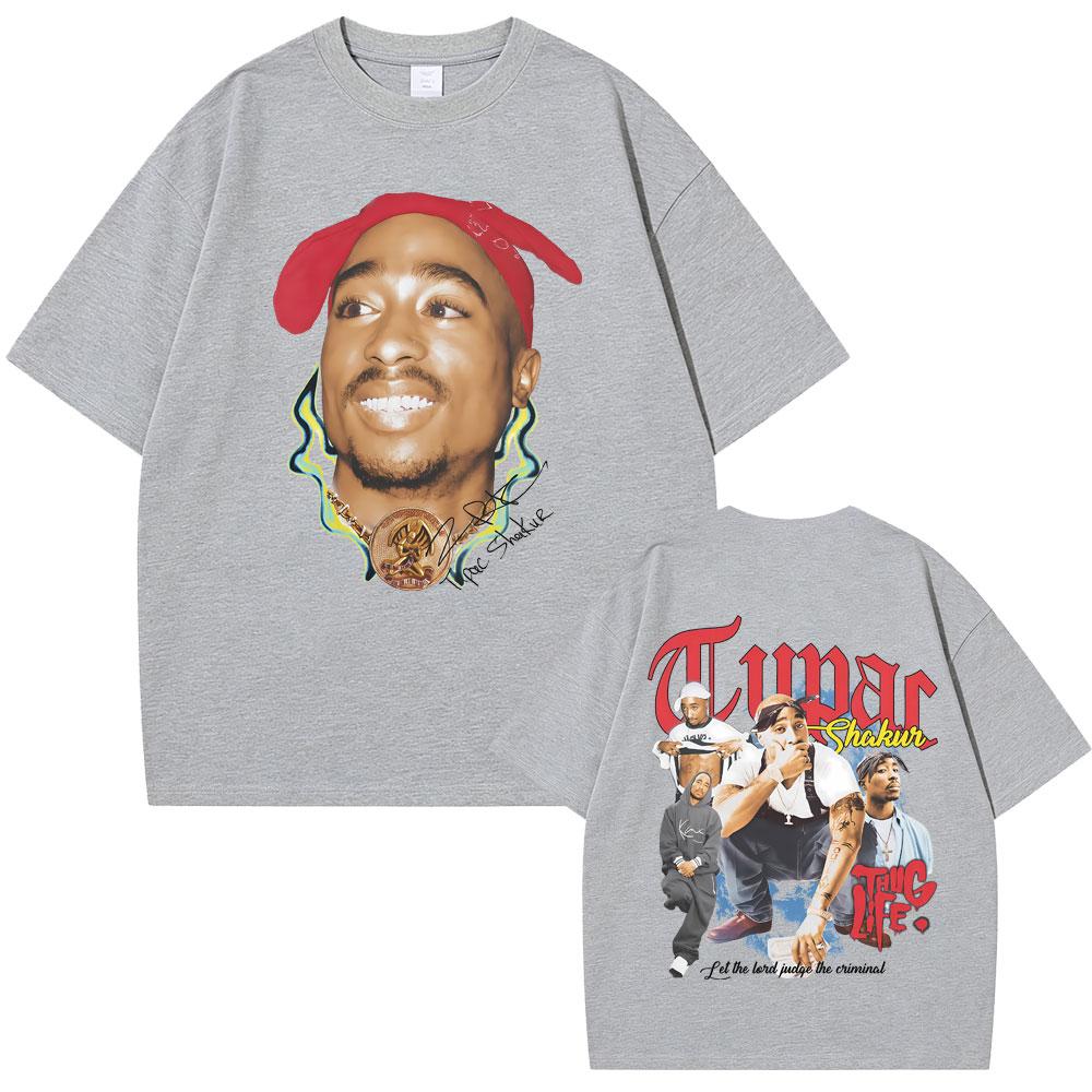 Графическая футболка с изображением рэпера Тупака 2pac, унисекс, женская, хип-хоп мода, винтажные футболки, повседневные оверсайз футболки, высококачественные хлопковые топы