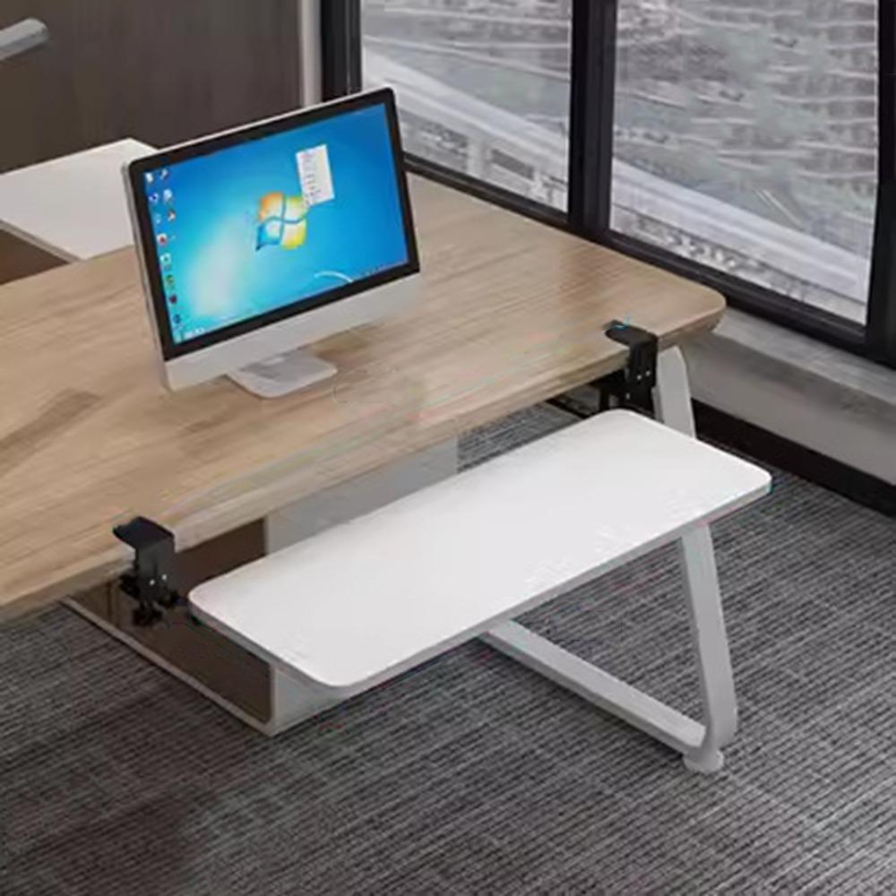 Крепление С-зажимом, выдвижная подставка для клавиатуры под стол, очень прочная, с регулируемой высотой, выдвижная, экономящая место