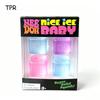 Needoh Nice Ice Мини 4 шт. Кубик Игрушка-Сквиш Прозрачный Блестящий Мягкий Сжимаемый Снятие Стресса Мальтоза TPR Нетоксичный Портативная Игрушка Подарок