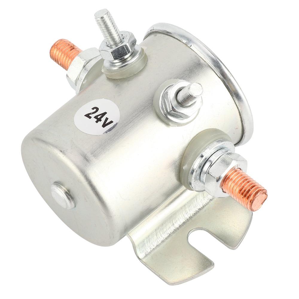 Auto Parts 200V Solenoid Fits 24VDC Normally Open Solenoid Relay Waterproof Hydraulic Motor Starter Relay Golf Cart