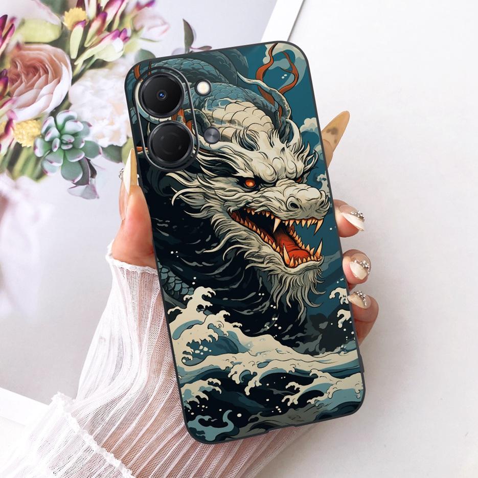 For Tecno Spark GO 3 5G Case KN3 Colorful Flowers Luxury Painted Cover Soft TPU Phone Case For Tecno Spark GO 3 SparkGo 3 Fundas