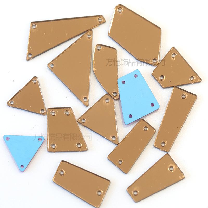 Акриловая ручная шовная дрель, зеркало специальной формы с плоским дном, сделай сам, украшение одежды, ювелирные изделия, зеркальные аксессуары, шовная дрель