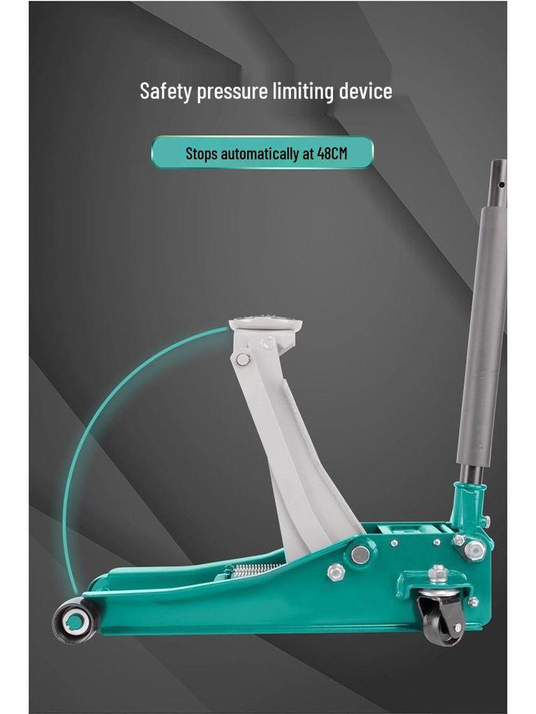 3-тонный горизонтальный гидравлический автомобильный домкрат с двойным насосом для малотоннажных грузовиков и седанов