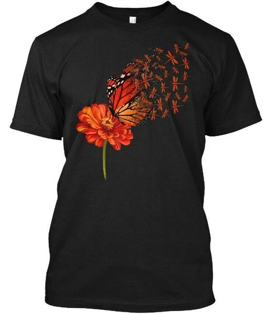 Dragonfly Gerbera Daisy TTshirt Made in the USA Size S to 5XL