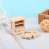 1Pcs 1:12 Dollhouse Wooden Miniature Bedside Cupboard Furniture Diy Accessories