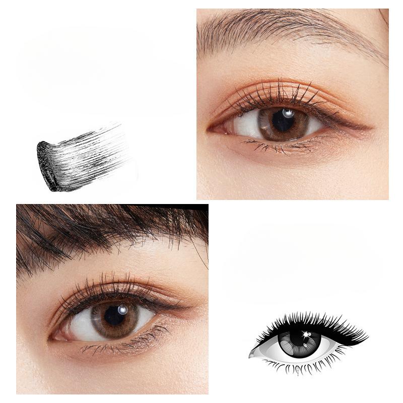 Удлиняющая тушь для ресниц 4D силиконовая кисточка, подкручивающая утолщающая тушь для ресниц