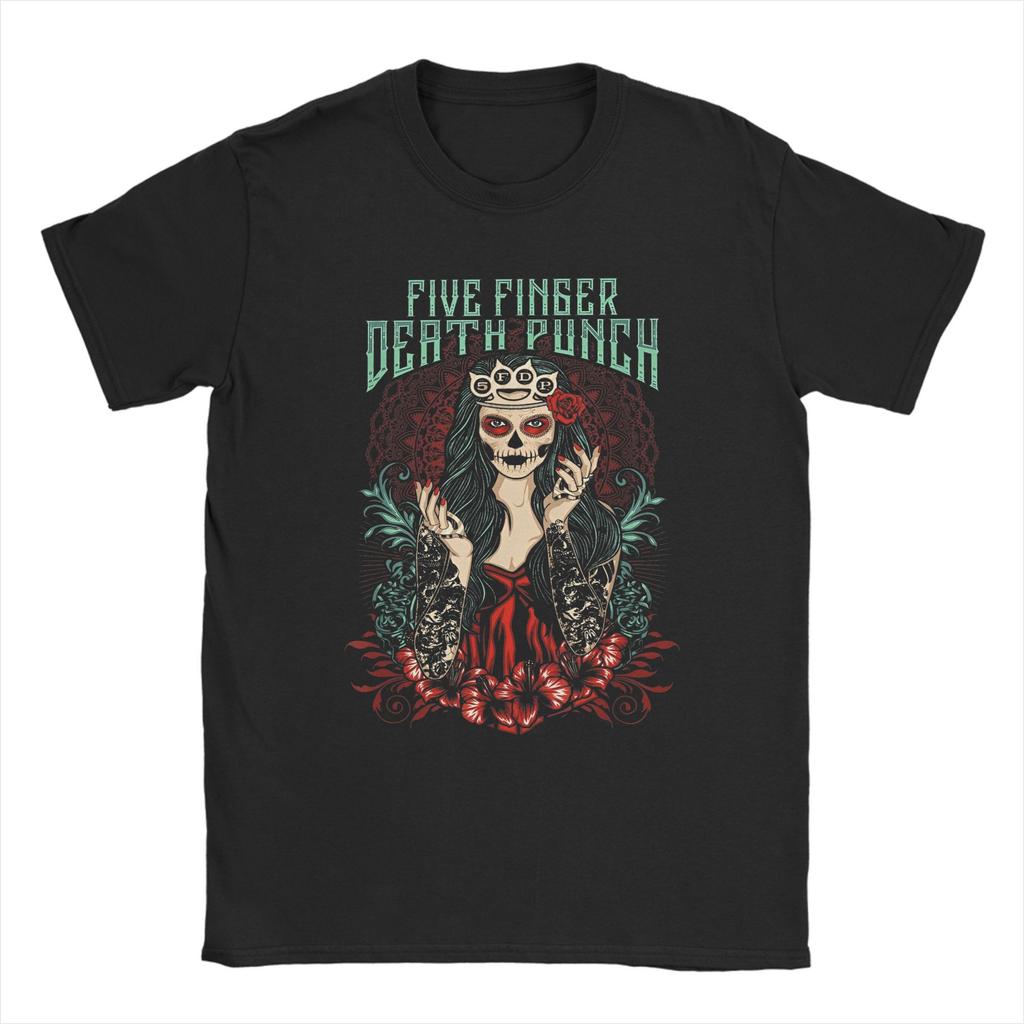 Unisexs TShirt 5FDP Five Finger Death Punch Jekyll and Hyde Amazing Cotton Tee Shirt Short Sleeve  T Shirts Crew Neck Tops Summer