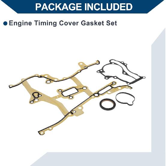 Комплект прокладок крышки ГРМ TCS46156 для Chevrolet Cruze 2011-2015 Прокладка крышки цепи ГРМ Долговечное уплотнение Резина,Металл 1 комплект Желтый,Черный