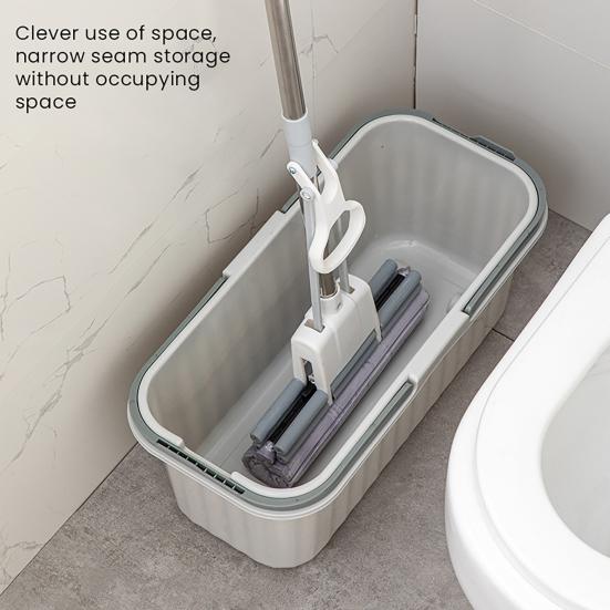 Ведро для швабры прямоугольной формы из утолщенного полипропиленового материала с удобной ручкой для переноски, многоцелевое ведро для хранения