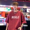Yoz uchun erkaklar uchun zamonaviy harfli dumaloq bo'yinli bosma qisqa yengli futbolka Ins bo'sh kundalik top