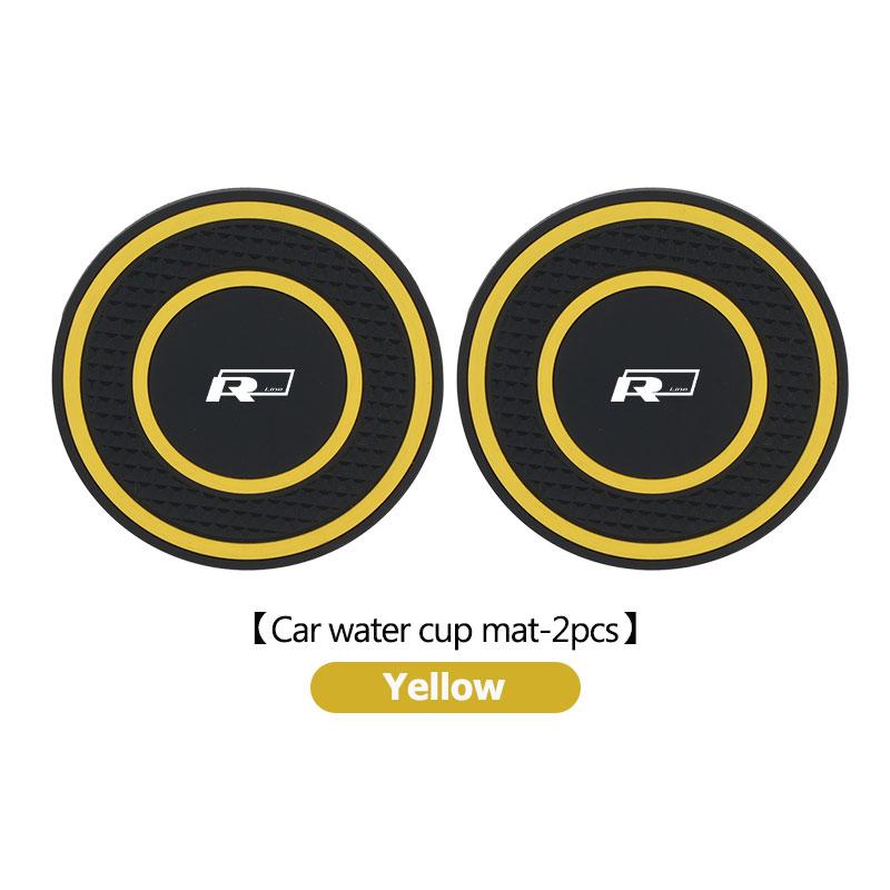 New 2026 Emblems Silicone 2PCS Car Coaster Water Cup Anti-Slip Pads Auto Accessories For Volkswagen VW Passat B5 B5.5 2000- 2007 2008 200 zs0