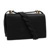 Tory Burch TB Miller Spring Summer Leather Flap Crossbody Shoulder Bag Small Women bags Black Black-Gold 88208-001