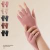 Elastic Winter Gloves Double-sided Plus Velvet Fingerless Gloves  Autumn and Winter