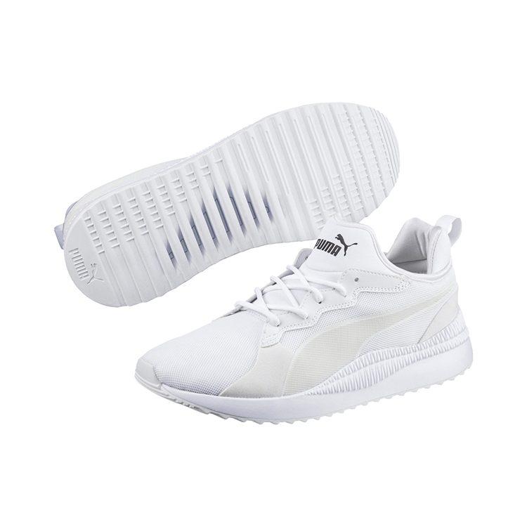PUMA Pacer Next Low Running Shoes Khaki/White 363703-08