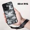 (Comes with Wrist strap)IBMRS for Oppo Reno13F 4G/5G Phone Case,Translucent Matte Slim Shockproof Anti-Fingerprint Protective Cover - Black Camo
