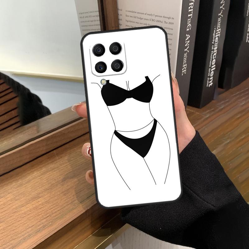 Чехол с рисунком женского тела для Samsung Galaxy M56 M16 M36 M33 M53 M13 M12 M32 M52 M20 M15 M55 M31 M14 M35 M34 M54