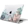 Case for MacBook Air 13 Inch 2025 2024 2022 M4 M3 M2, Ultra Slim Lightweight Hard Protection Elegant Plant Pattern