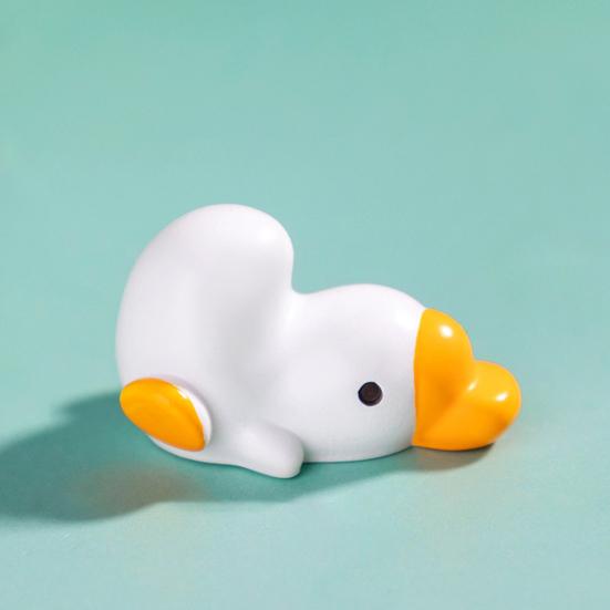 6 шт. Миниатюрные фигурки гусей из смолы, миниатюрные белые статуэтки гусей, бонсай, украшение для кашпо в виде гуся для микроландшафтного сада, декор для фей