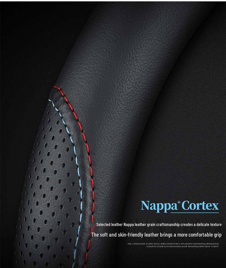 Leather Steering Wheel Cover for Range Rover Sport, Discovery, Freelander, Aurora