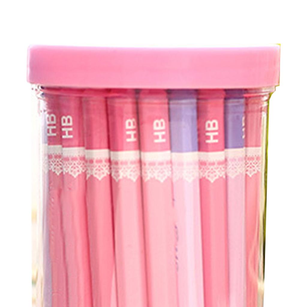 50 Pcs Writing Pencil Set HB Pencil Ergonomic Handle Safe Sketching Drawing Pencil Set for Beginners