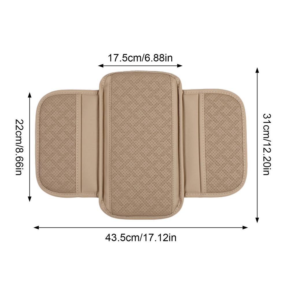 Car Armrest Cover Height Pad With Side Storage Bags Automotive Armrest Arm Support Cushion Protective Pad for Car Interior