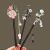 Vintage Flower Hair Sticks Handmade Hair Chinese Hairpin Retro Hair Clips  for Pan Headdress