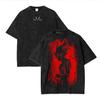 New Anime Dragon Ball Printed Tshirt Mens and Womens Washed Tshirt High Quality Vintage Cotton Tshirt Harajuku Tops