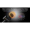 COMICA Revo S Cardioid Wireless Interview Microphone for Smartphone 48kHz/24bit Noise Reduction Outdoor Interview Microphone