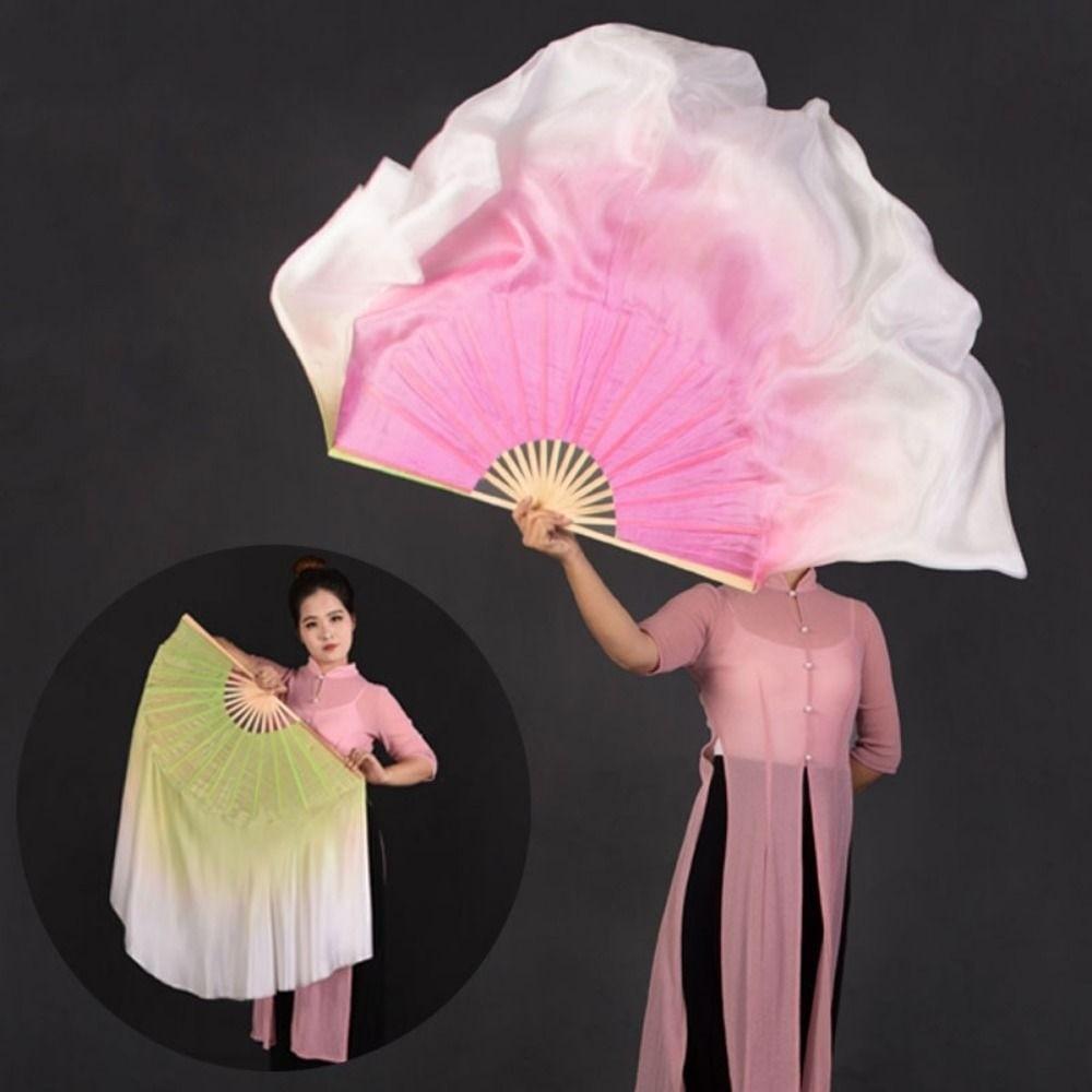 10/20 см Полукруглый Шелковый Занавес Пары Танца Янко Бамбуковые Веера Ручная Окраска Веер для Взрослых Ребенок Женщины