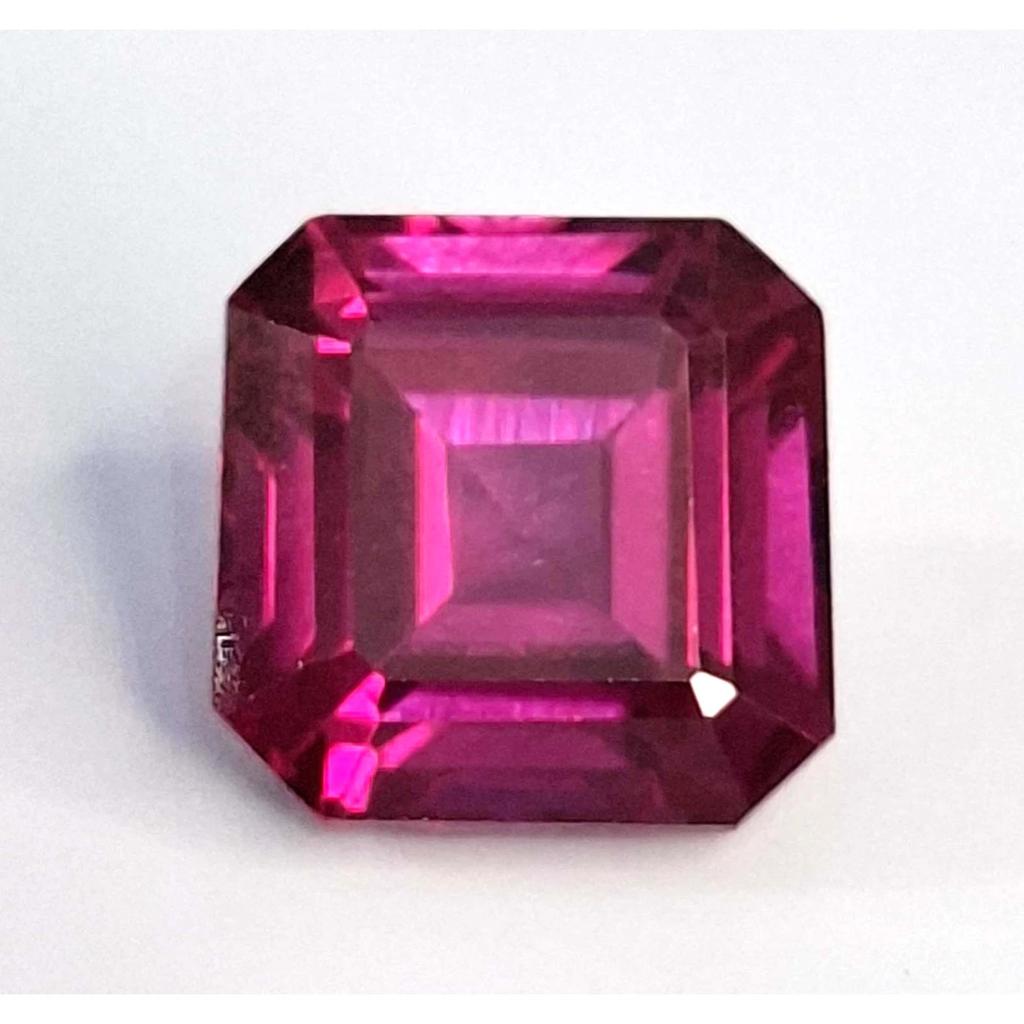 Natural Pink Tourmaline Asscher Cut 7-9 Ct Beautiful Certified Loose Gemstone