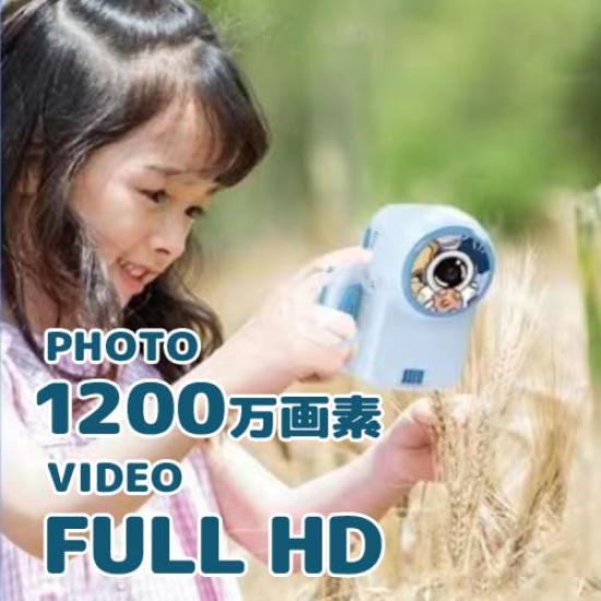 Камера с 12 МП, Цифровой Full HD, Светодиодный источник света, 720P, Встроенный проектор для детей, Камера, 2-дюймовый экран, Видео, (600lm), (розовый)
