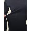 Black Long Sleeves Base Knitting Dress Winter Inner Wear Heattech Bodycon Dress Fashion Wind Silm