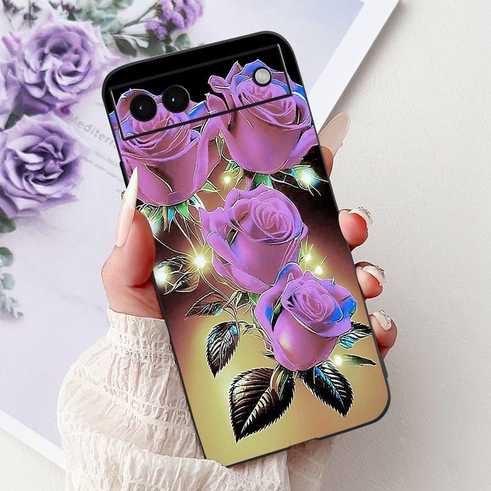 Luxury Painted Cover For Google Pixel 6A Case Soft Silicone Phone Case For Google Pixel 6A Google6A 2022 Back Cover 6.1"