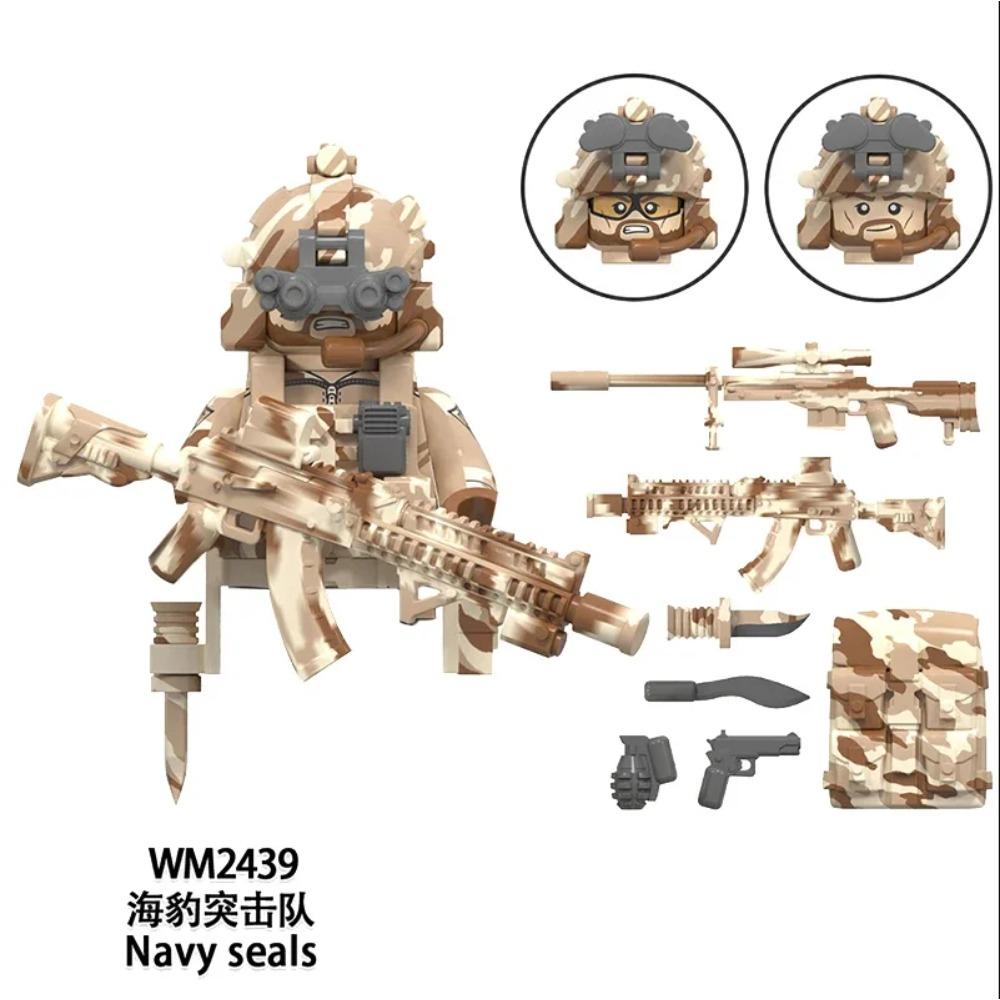 WM6147 WM6168 Серия «Военные» SWAT Специальные силы Строительные блоки Коммандос Солдат Городская полиция Кепка Мини Экшн-фигурка Игрушки