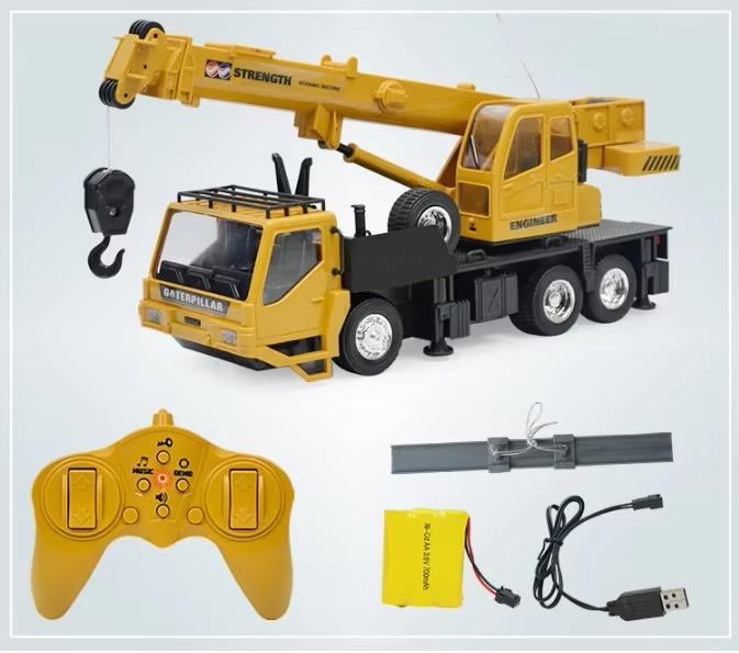 1:24 игрушки-крана на дистанционном управлении 2,4G RC подъемный симулятор строительный кран электрическая модель детская игрушка модель радиоуправляемая машина подарок