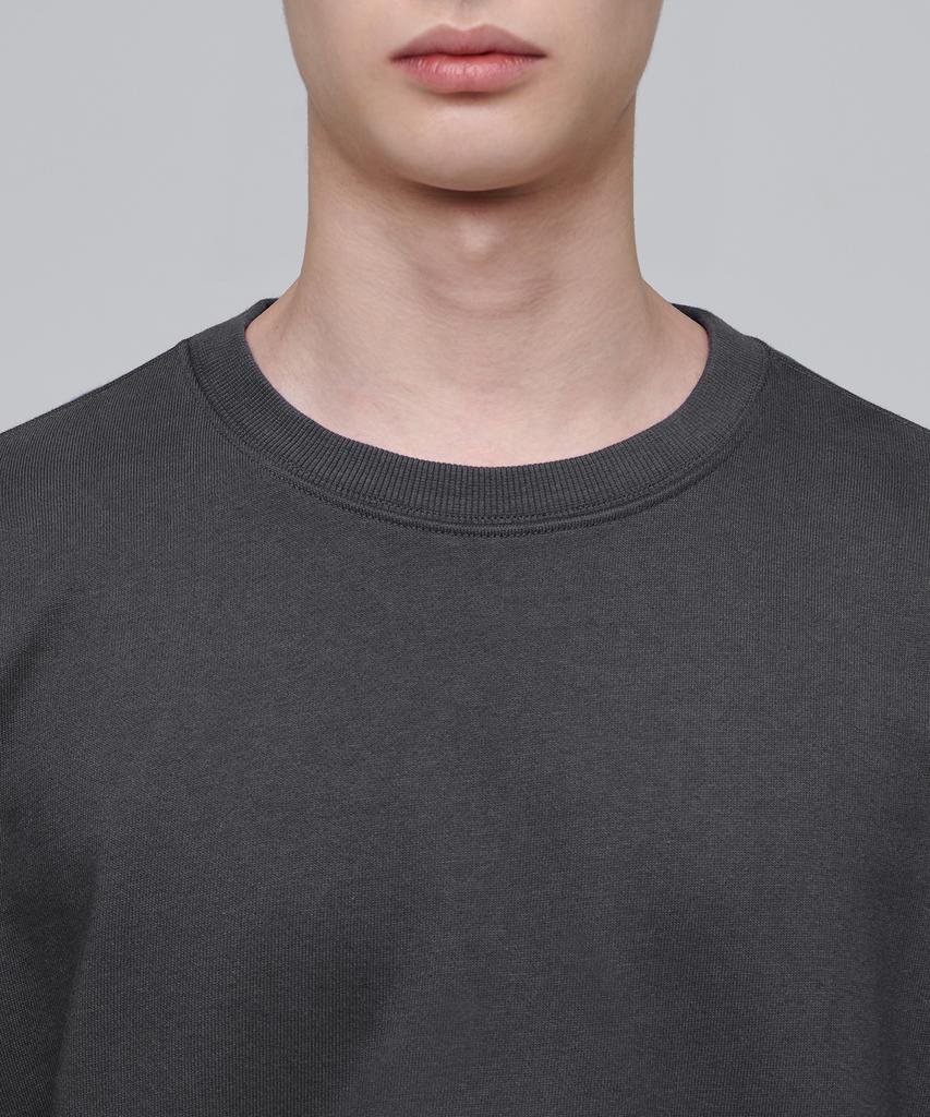 MUSINSA STANDARD Oversized Sweatshirt [Gunmetal]