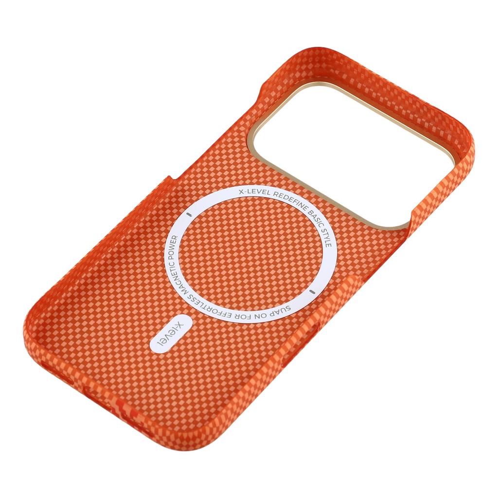 X-LEVEL For iPhone 17 Pro Max Case Compatible with MagSafe Lacquered "Horse" Character Carbon Nanofiber PC Phone Cover
