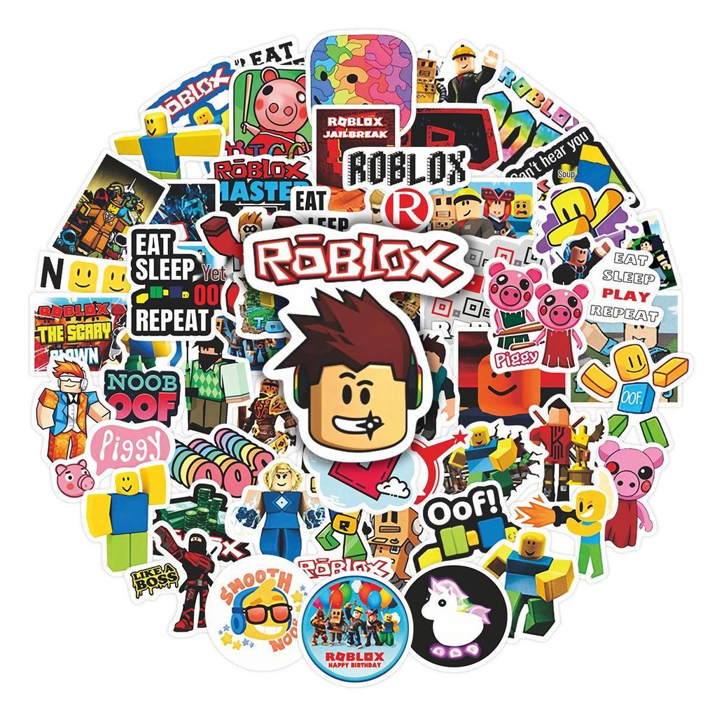 60 детских наклеек на тему игр Roblox для скрапбукинга, канцелярских принадлежностей и украшения блокнотов