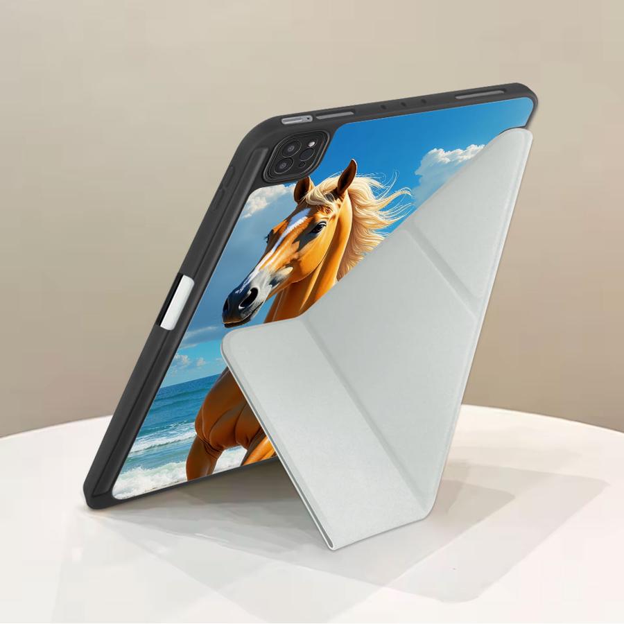 Чехол для планшета для iPad Air 4 5 M3 M2 1 2 M4 11 дюймов Mini 6 7 Pro 2025 Pro 11-го 10-го 9-го 8-го 7-го 12,9 дюйма Держатель Чехол Бегущая лошадь