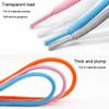 Unisex Solid Color  Flat Semicircular Shoelace  Sneakers Casual Shoelaces Suitable for All Shoes 23 Colors 1 Pair