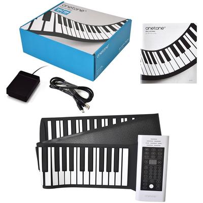 ONETONE One Tone Roll Piano Up 88 Клавиш Динамик Перезаряжаемая Батарея Питание Функция Транспонирования Совместимый Руководство (Роллетное пианино) Встроенный USB-MIDI