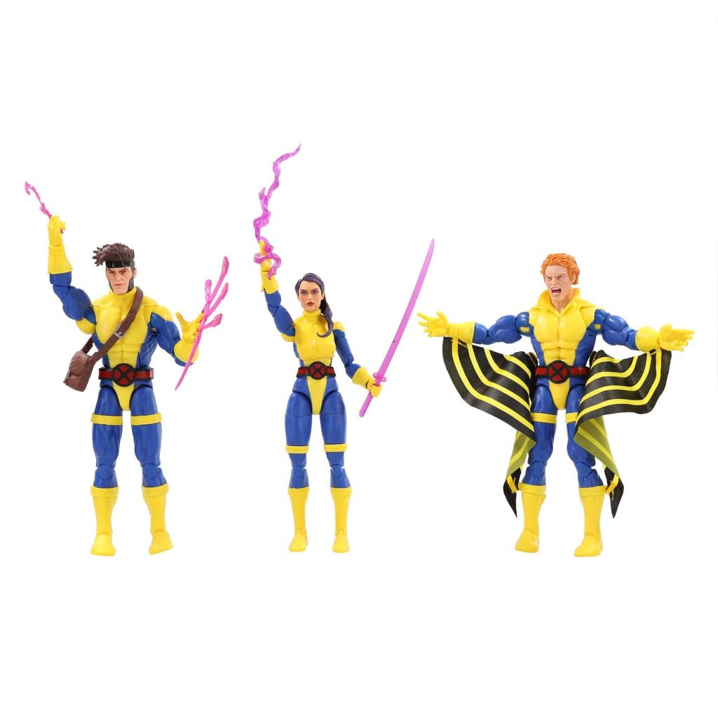 Marvel Legends Series Banshee Gambit Psylocke 60th Anniversary Action Figure Set & X-Men 6-inch