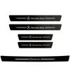 WAK3   1/4/5Pcs Carbon Fiber Car Door Sill Protector Stickers For Mercedes Benz CLS A200 GLK CLK A260 GLC Interior Mouldings MKTTZ-BENN