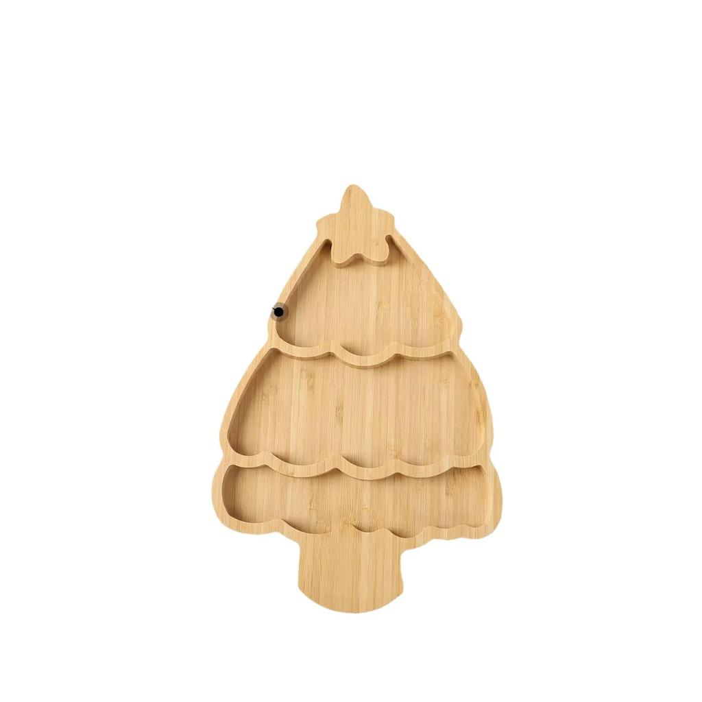 Хэллоуин настольное украшение бамбуковый поднос тыква летучая мышь рождественская елка поднос украшение на Хэллоуин для дома