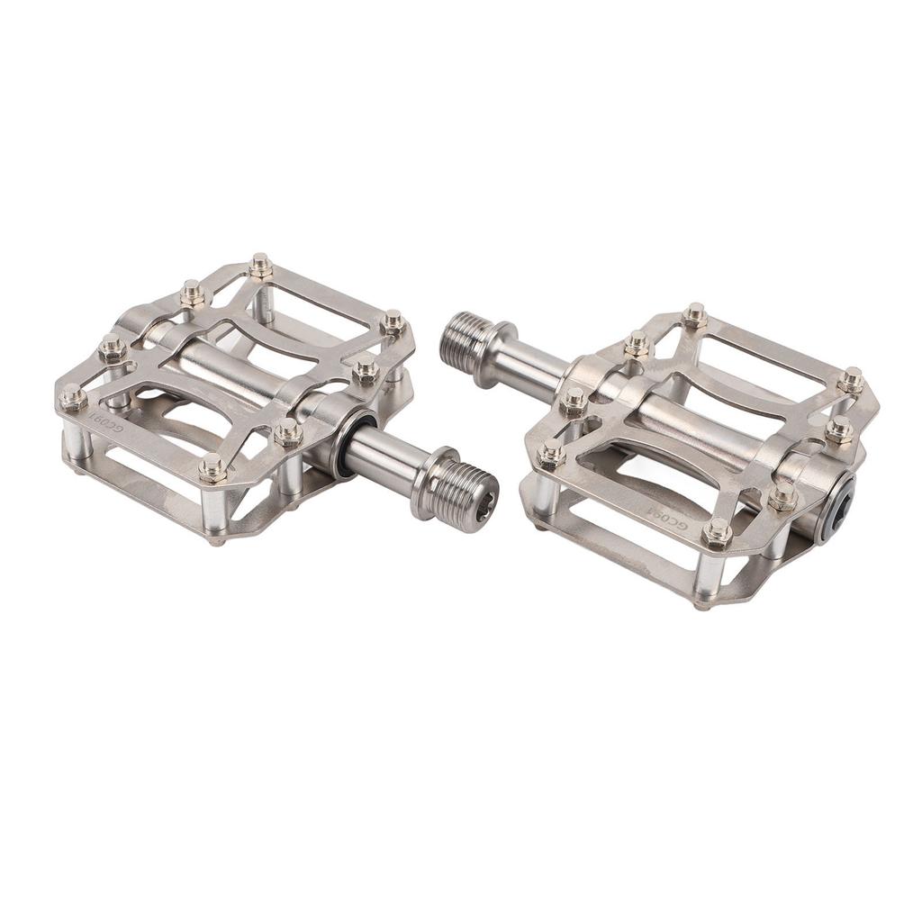 2шт складные велосипедные педали из титанового сплава нескользящие 3 герметичных подшипника замена педали велосипеда для горного велосипеда