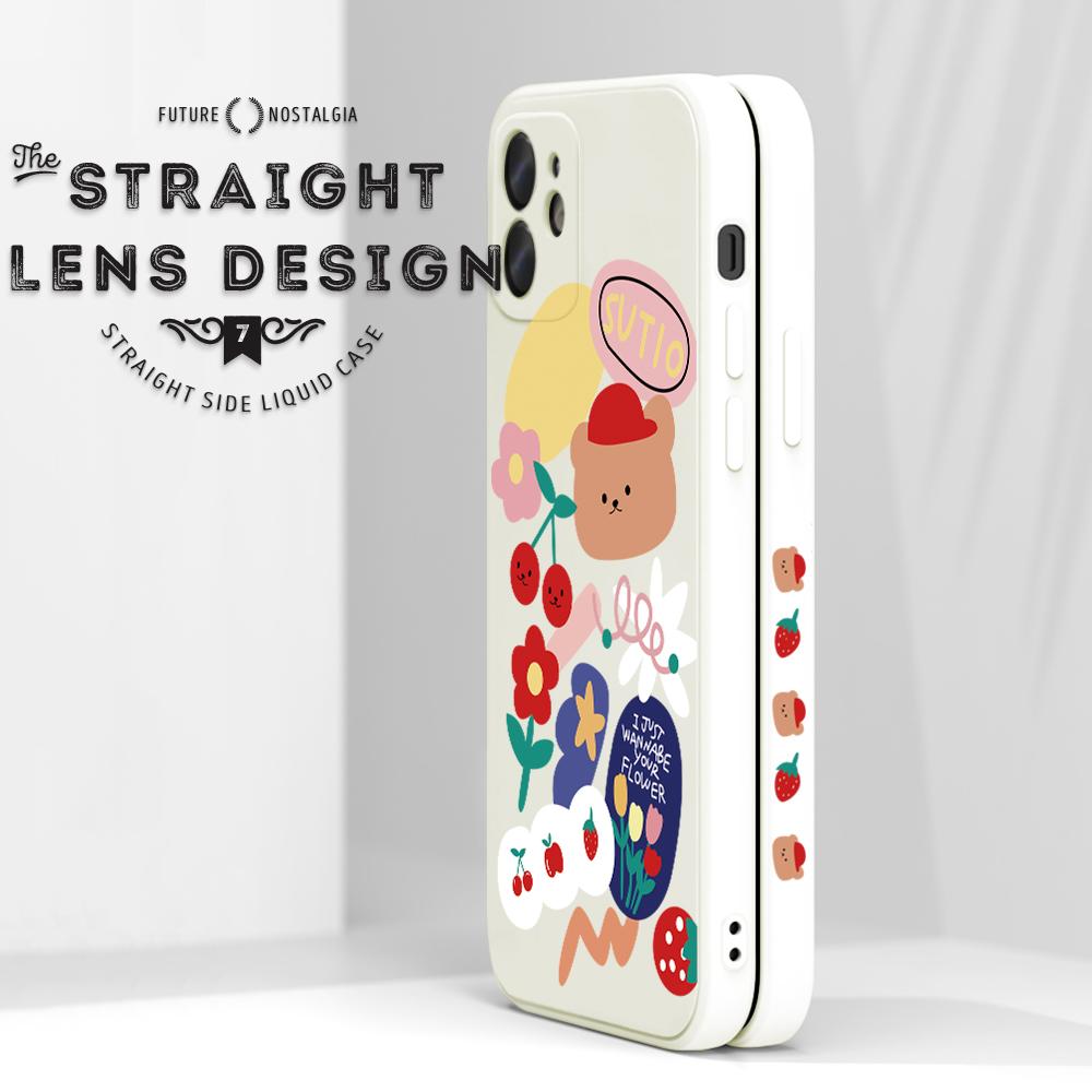 Чехол для телефона с милым мультяшным медведем для Redmi Xiaomi POCO Note 10 Pro 9 9A 9T 10C 8 7 11 Lite 5G X3 M3, мягкий чехол с квадратным краем, полная защита камеры, мягкий чехол из ТПУ