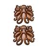 Wooden Octopus Charcuterie Platter Portable Multipurpose House Warming Gifts Cheese Tray for Nuts Snacks Spice Fries Chips