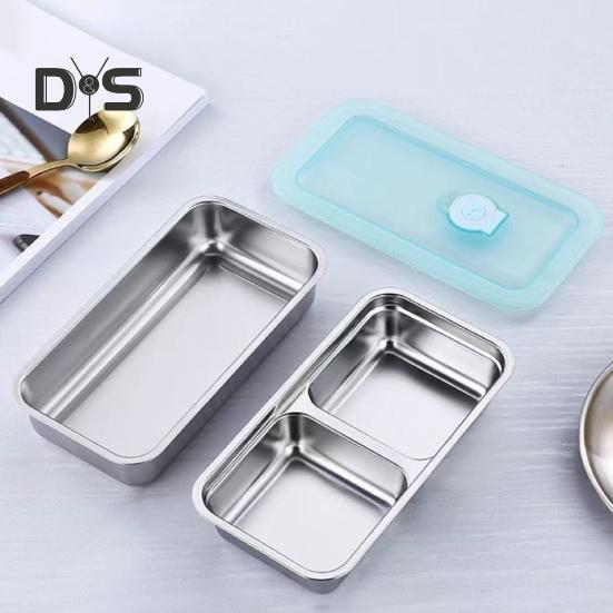 Ланч-бокс с двумя отделениями Контейнеры для закусок Многоразовые контейнеры для приправ с крышками для закусок Соусы Дипы Кемпинг Путешествия