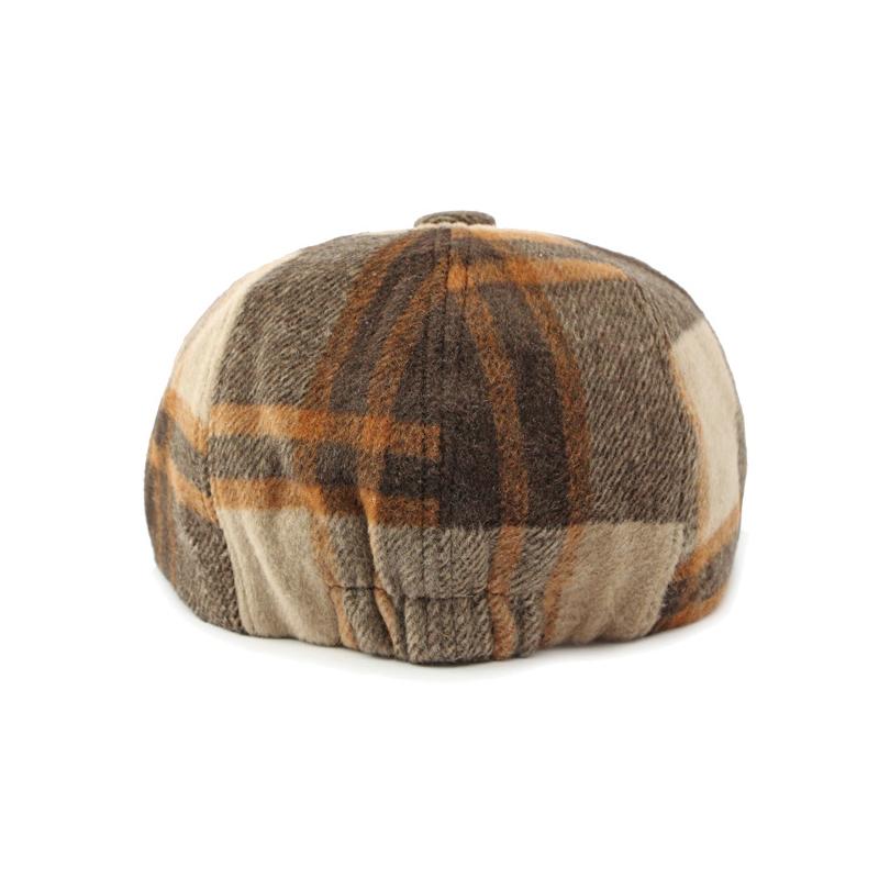 Восьмиугольная шляпа, осенняя шерстяная британская клетчатая берета, женская повседневная шляпа для мальчика, мужская шляпа маляра